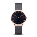 Bering Ultra Slim Black and Rose Watch