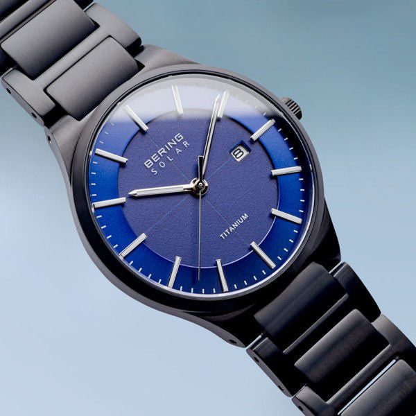 Bering Solar Titanium Black Watch