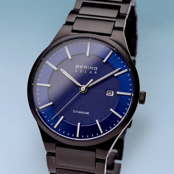 Bering Solar Titanium Black Watch