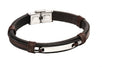 ID Woven In Leather Bracelet