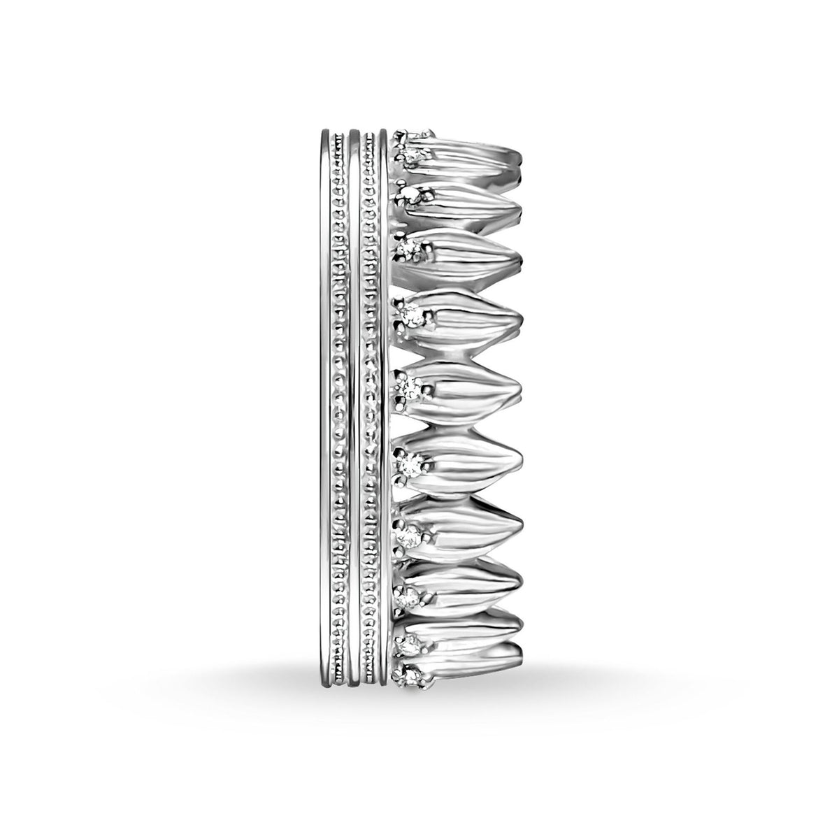 Leaves Crown Ring in Silver