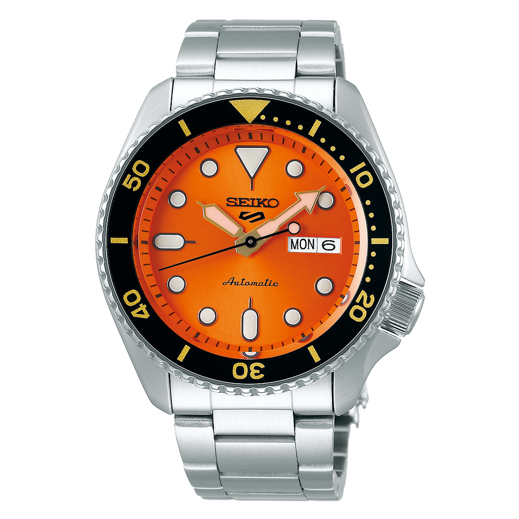 Seiko 5 Sport Automatic Orange Dial Watch
