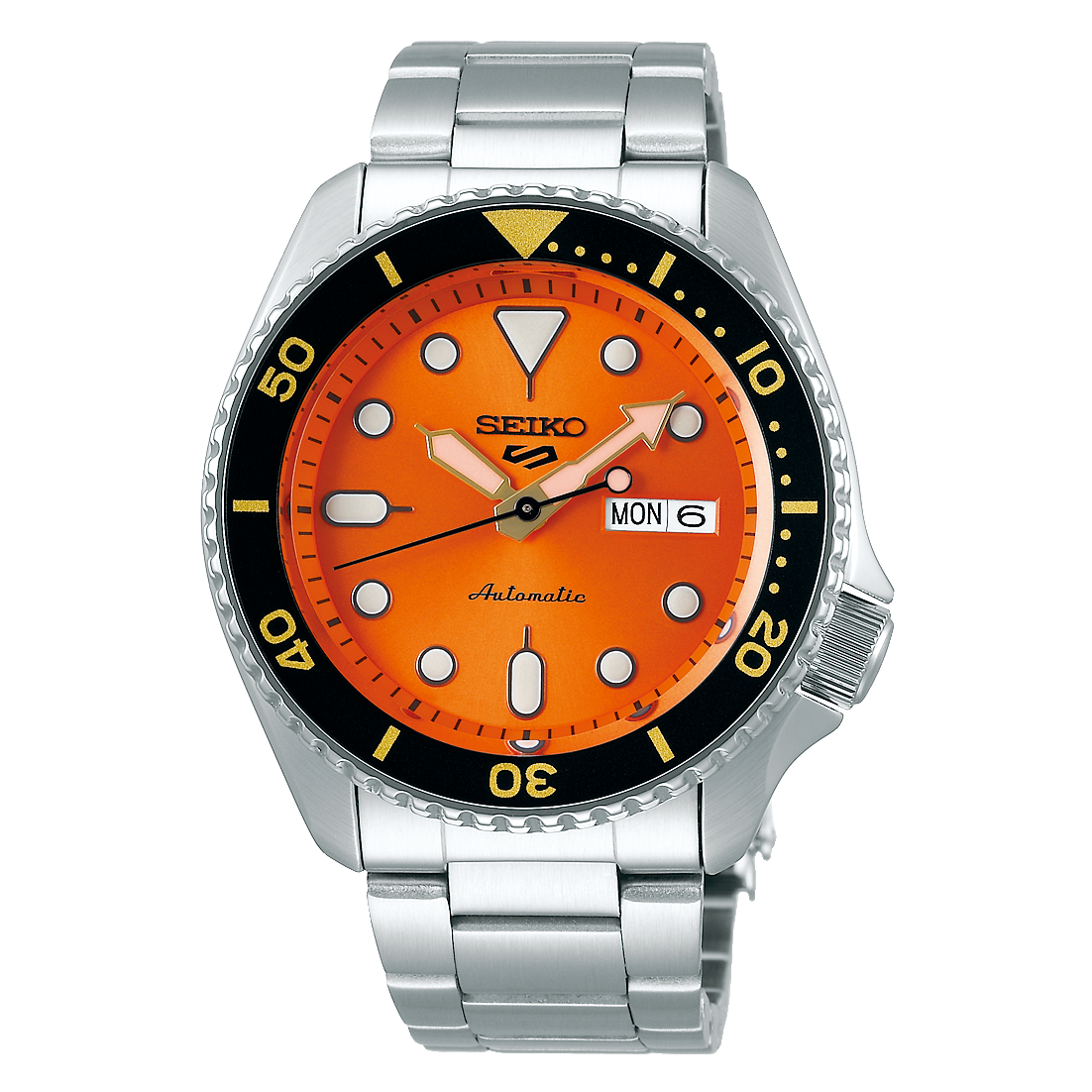 Seiko 5 Sport Automatic Orange Dial Watch