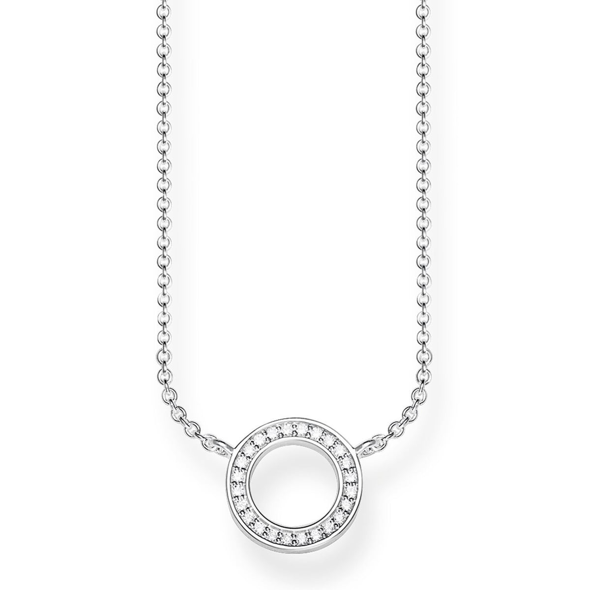 Circle Necklace in Silver