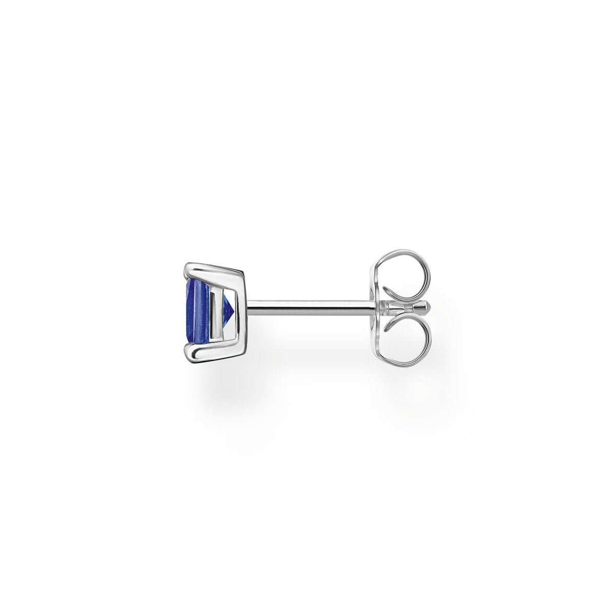 Single Ear Stud With Blue Stone