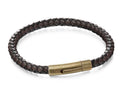 Black And Brown Leather Bracelet