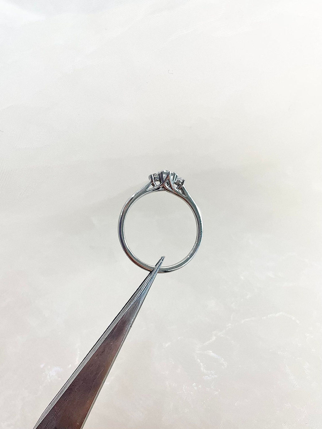Platinum Three Stone Diamond Ring