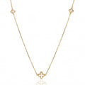 9ct Yellow Gold Mother of Pearl Cross Necklace