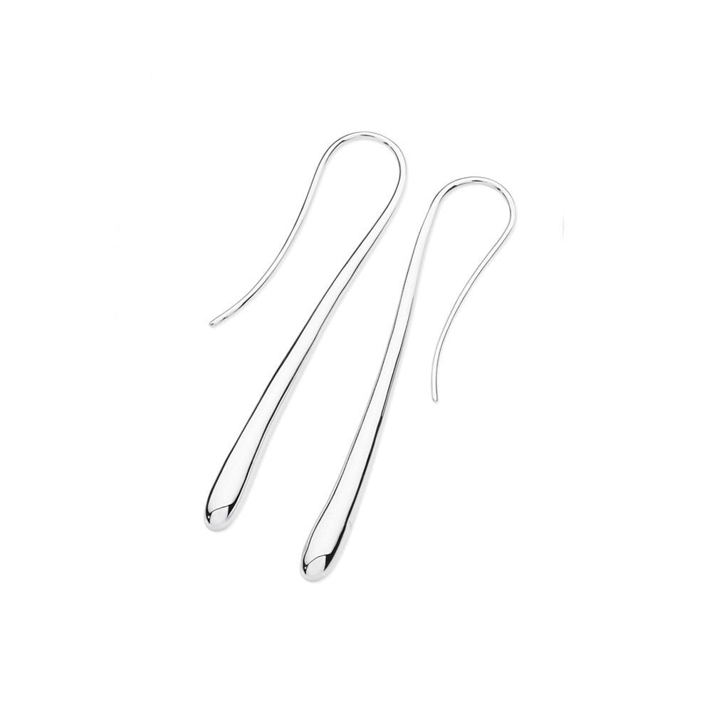 Long Solid Drop Earrings