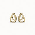 Connected Ear Studs Gold
