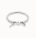Llavestruz Pearl Lock And Key Bracelet