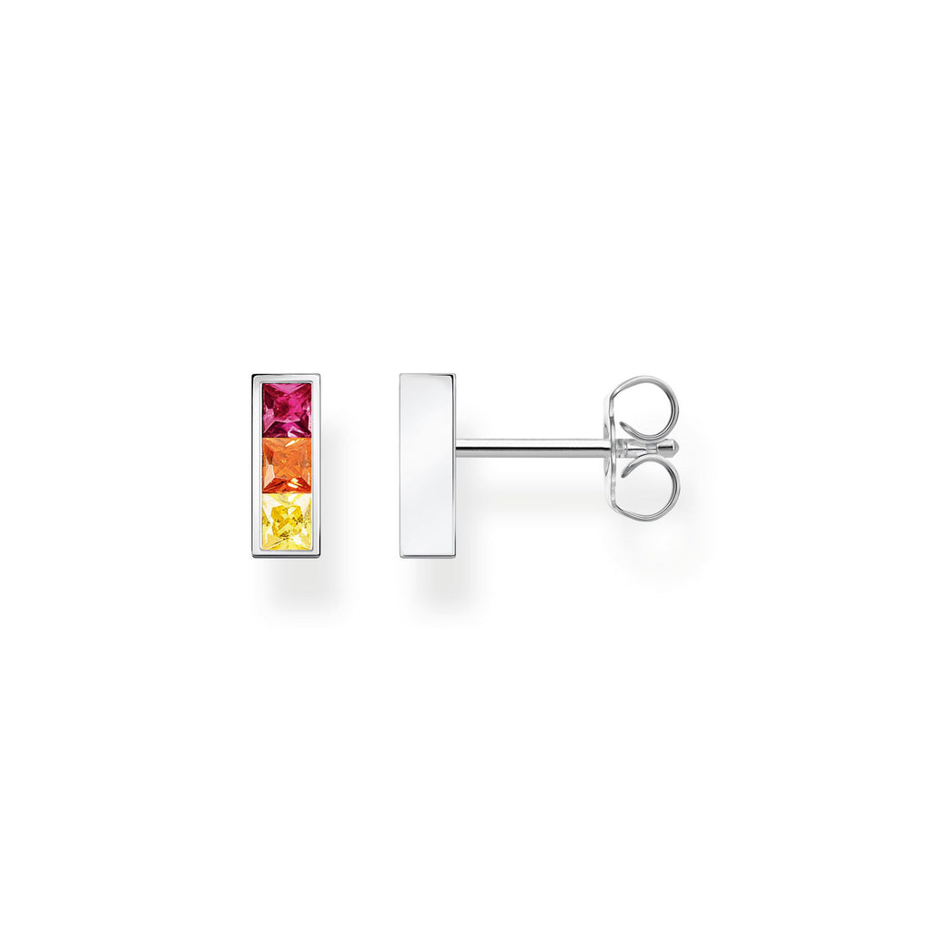 Rainbow Heritage Colourful Stone Ear Studs