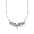 Phoenix Wings Necklace with Blue Stones