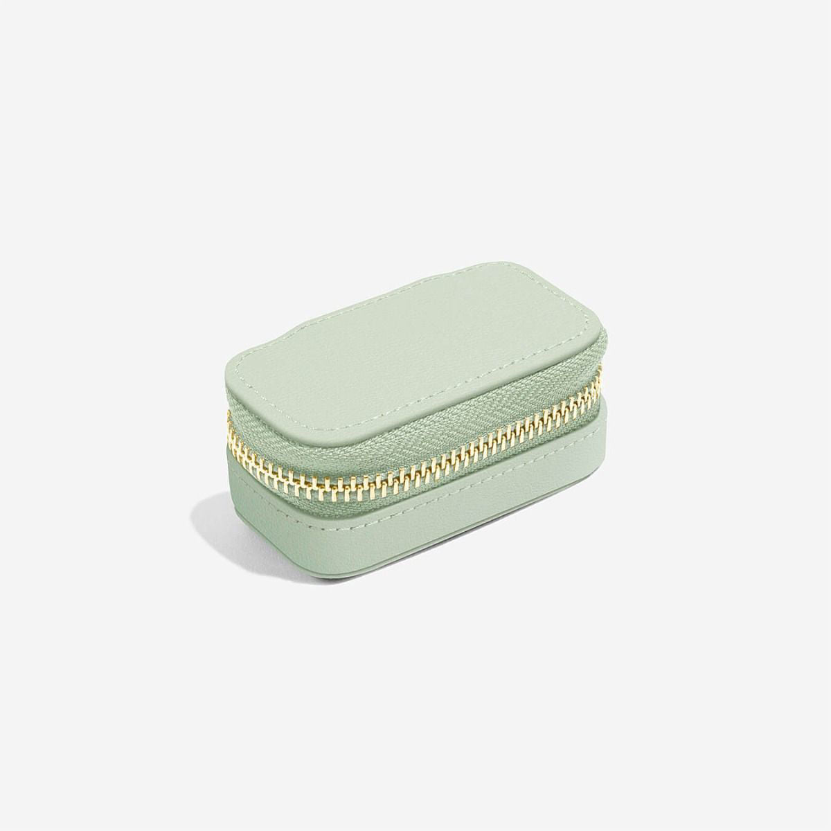 Sage Green Petite Zipped Jewellery Box