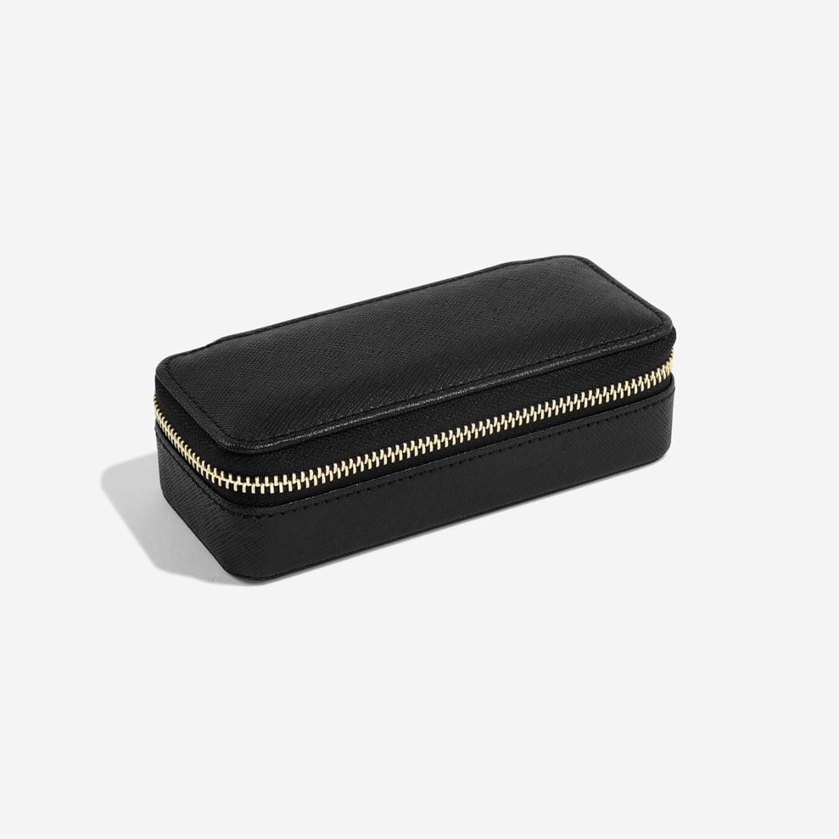 Black Medium Zipped Jewellery Box