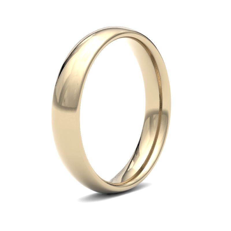 9ct Yellow Gold Traditional Court 4mm Band