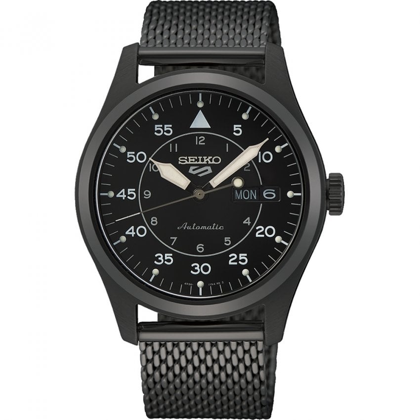 Seiko 5 Sports 'Flieger' Mesh Bracelet