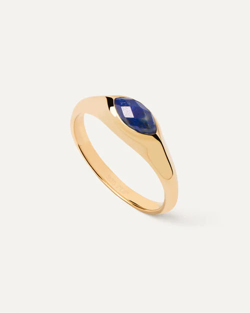 Lapis Lazuli Nomad Stamp Ring 