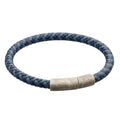 Two Tone Leather Plaited Bracelet