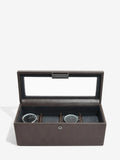 4 Piece Watch Box in Brown 