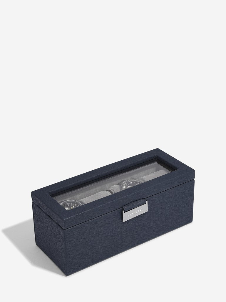 Navy 4 Piece Watch Box Stackers