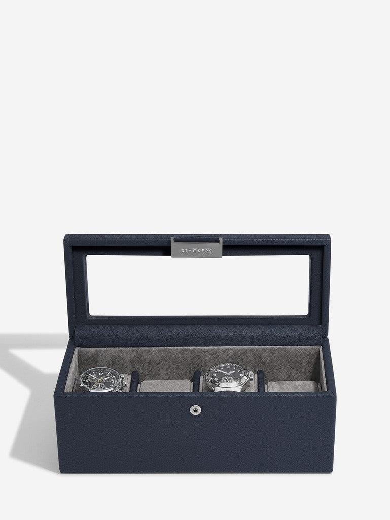 Navy 4 Piece Watch Box Stackers