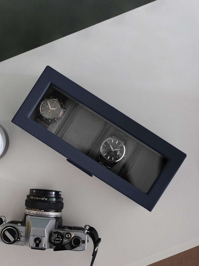 Navy 4 Piece Watch Box Stackers