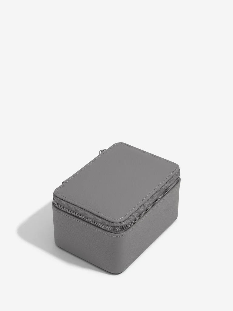 Slate Grey Zipped Travel Double Watch Box