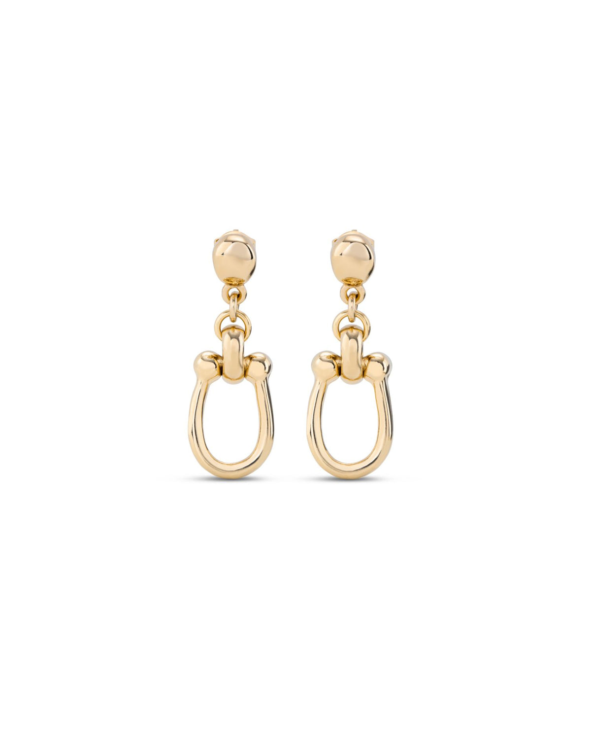 Serotonin Link Earrings in Gold 
