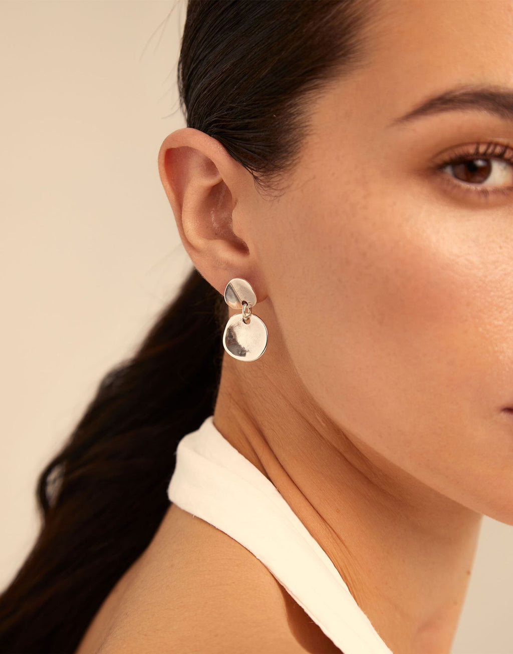 Scales Earrings Silver