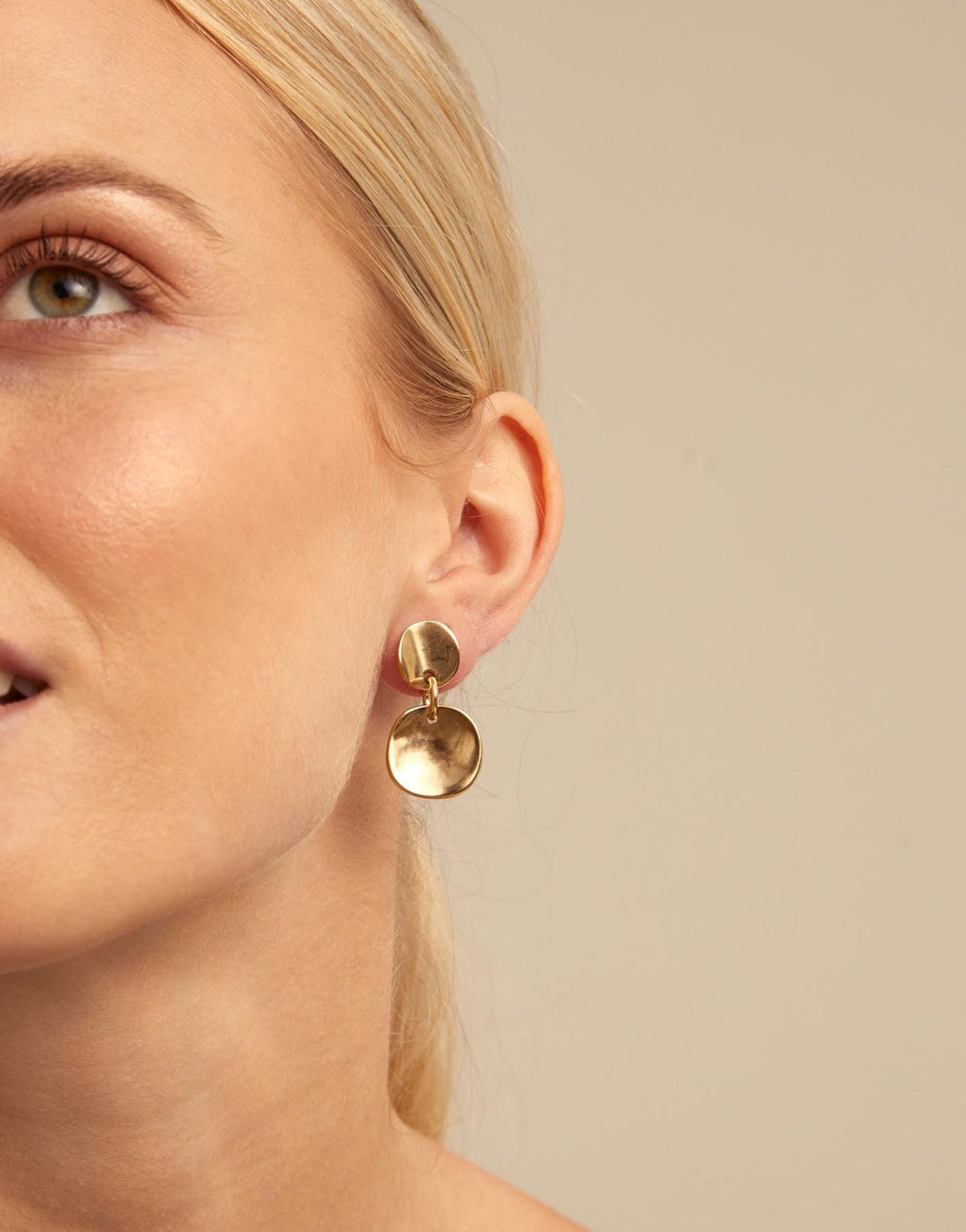 Scales Earrings Gold