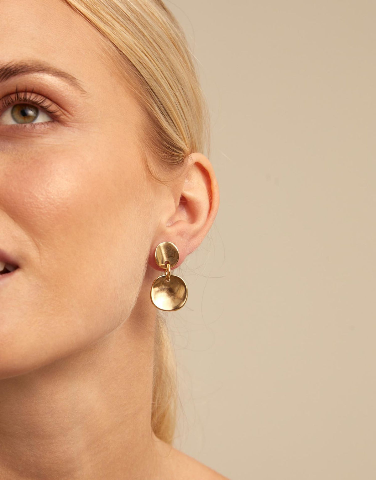 Scales Earrings Gold