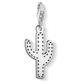 Blackened Silver Cactus Charm