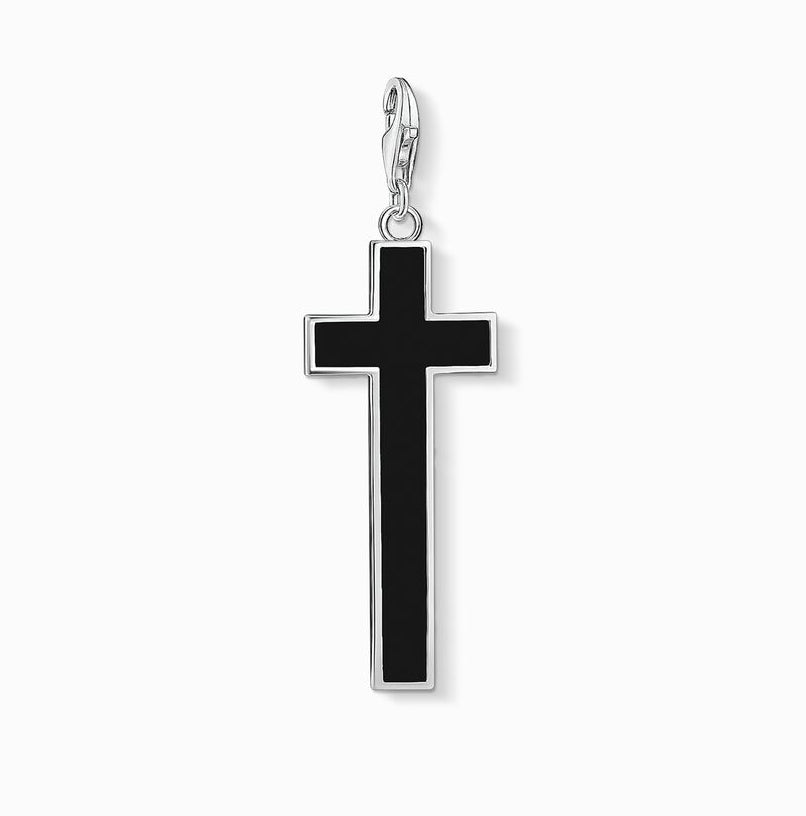 Black Cross Charm