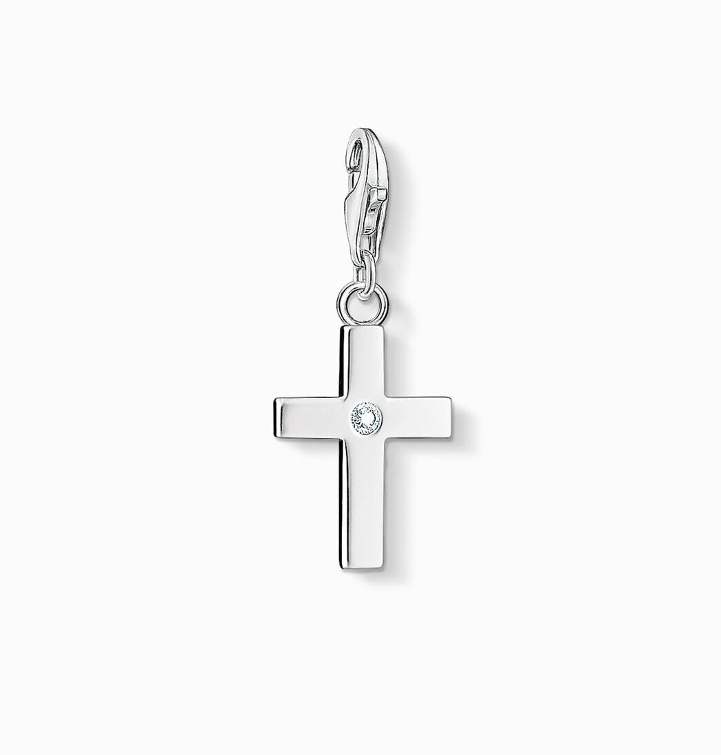Cross Charm with Cubic Zirconia