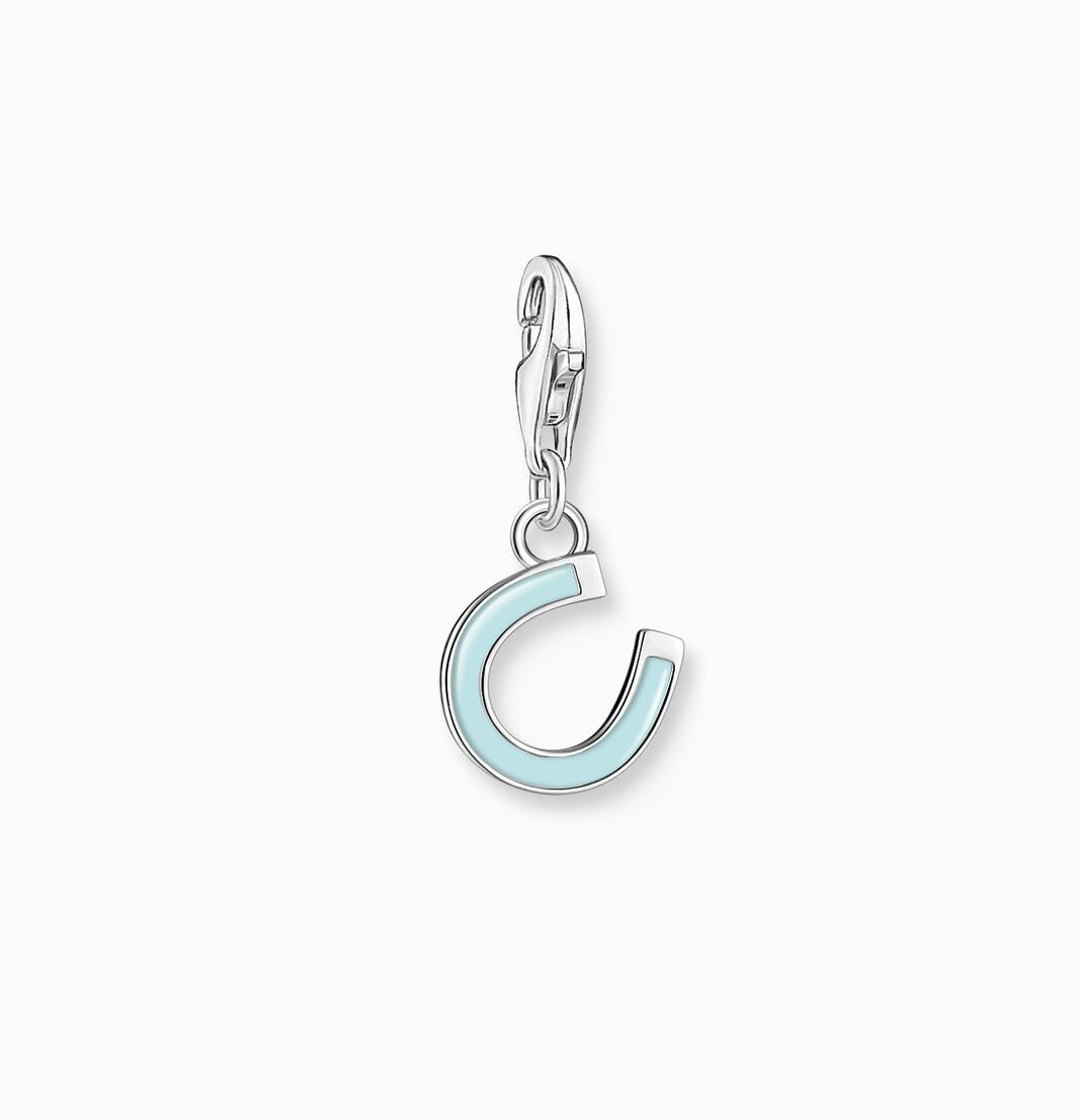 Mint Green Horseshoe Charm