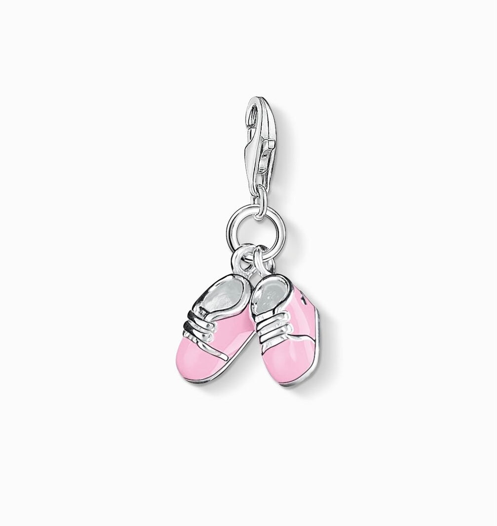 Pink Baby Shoes Charm