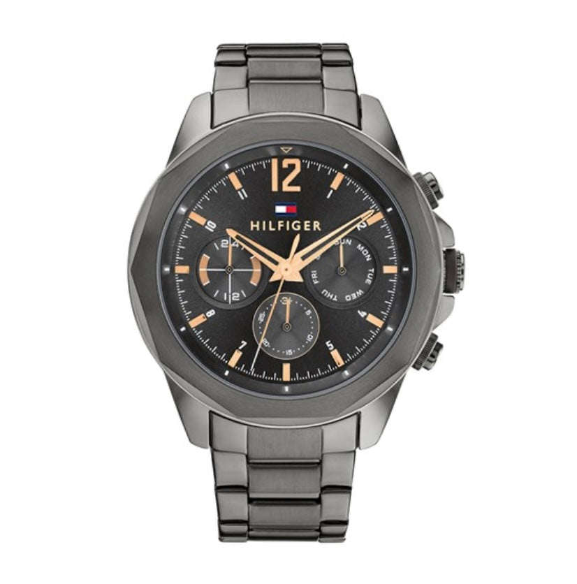 Lars Rose Gold and Grey Watch with Stainless Steel Bracelet