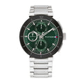 Lorenzo Green Dial Watch with Stainless Steel Bracelet