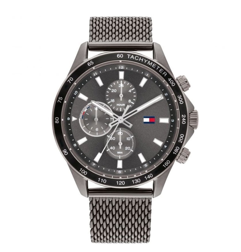Miles Grey Dial Watch with Grey Mesh Strap