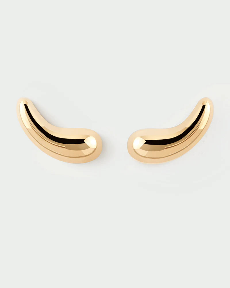 Sculptural Climbing Aqua earrings