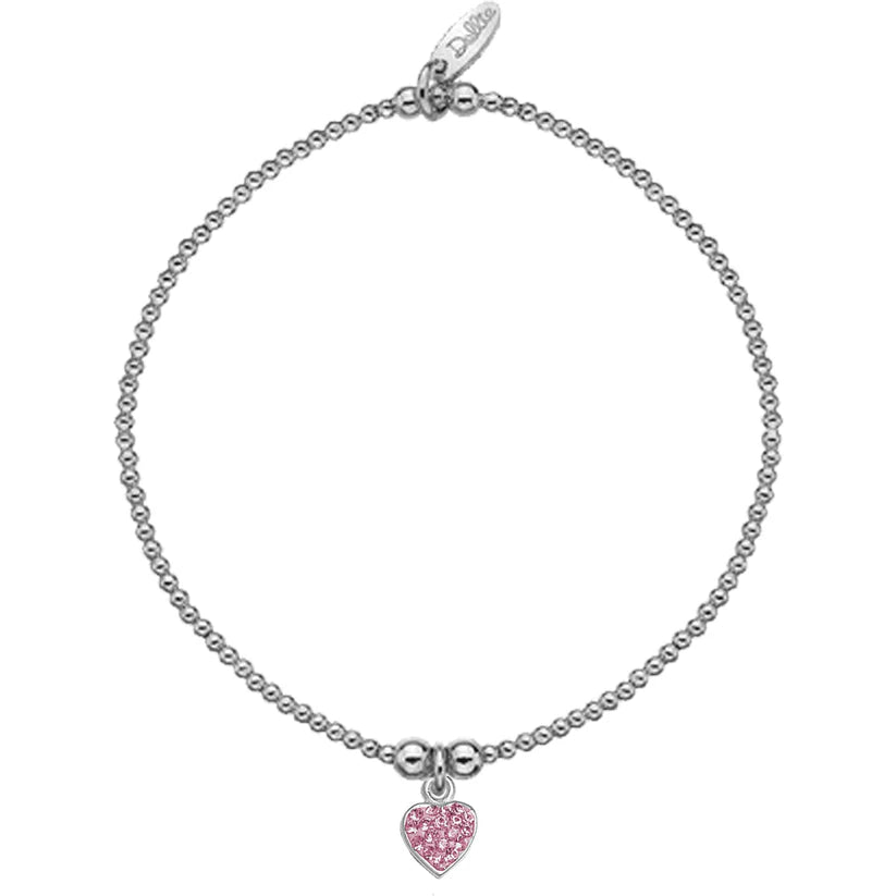 Pink Heart Sparkle Bracelet