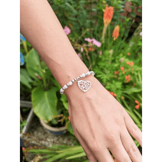 Mother of Pearl Heart of Hearts Bracelet