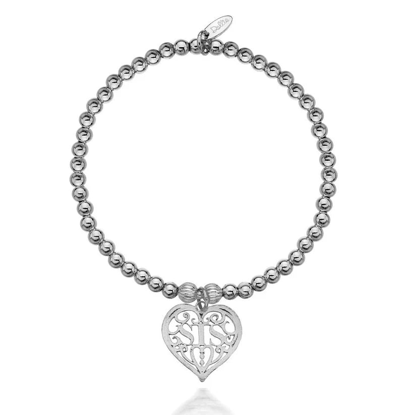 Dollie 'SIS' Heart Bracelet