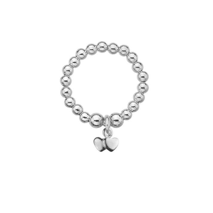 Tiny Twin Hearts Ring