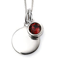 January Crystal Birthstone Pendant