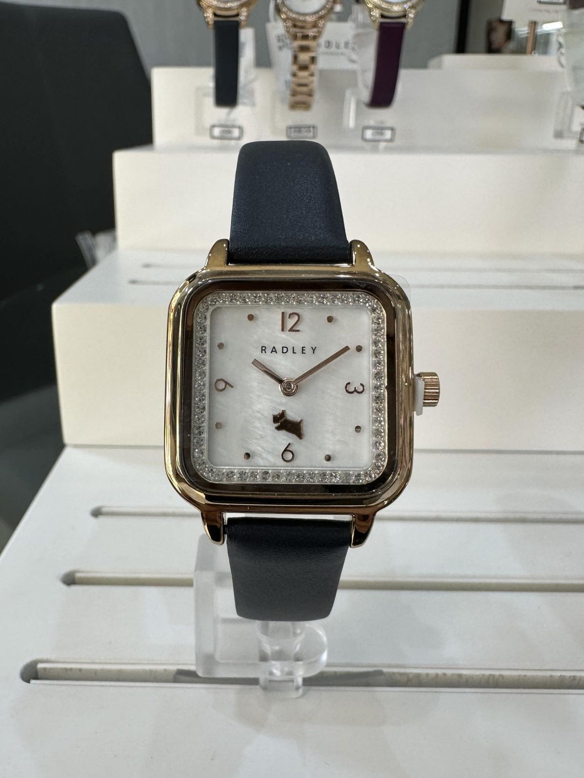 Navy Blue Ladies Radley Watch with Mother of Pearl Dial