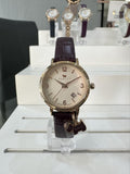 Rose Gold Radley Watch with Aubergine Leather Strap