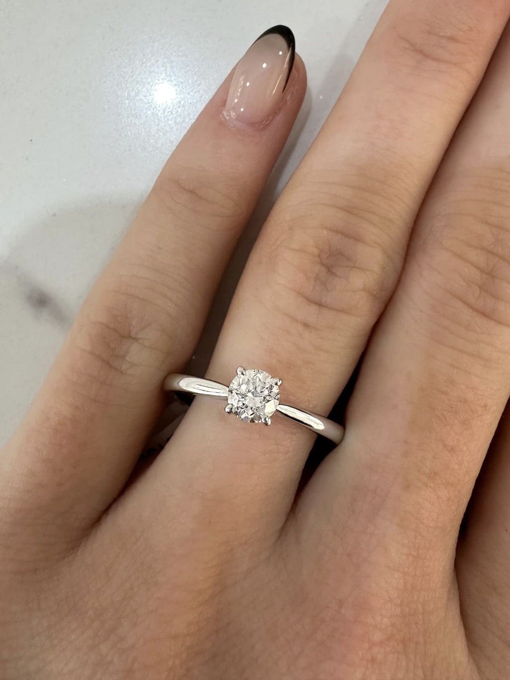 18ct White Gold Brilliant Cut Diamond Solitaire