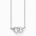 Heart Together Forever Necklace Silver